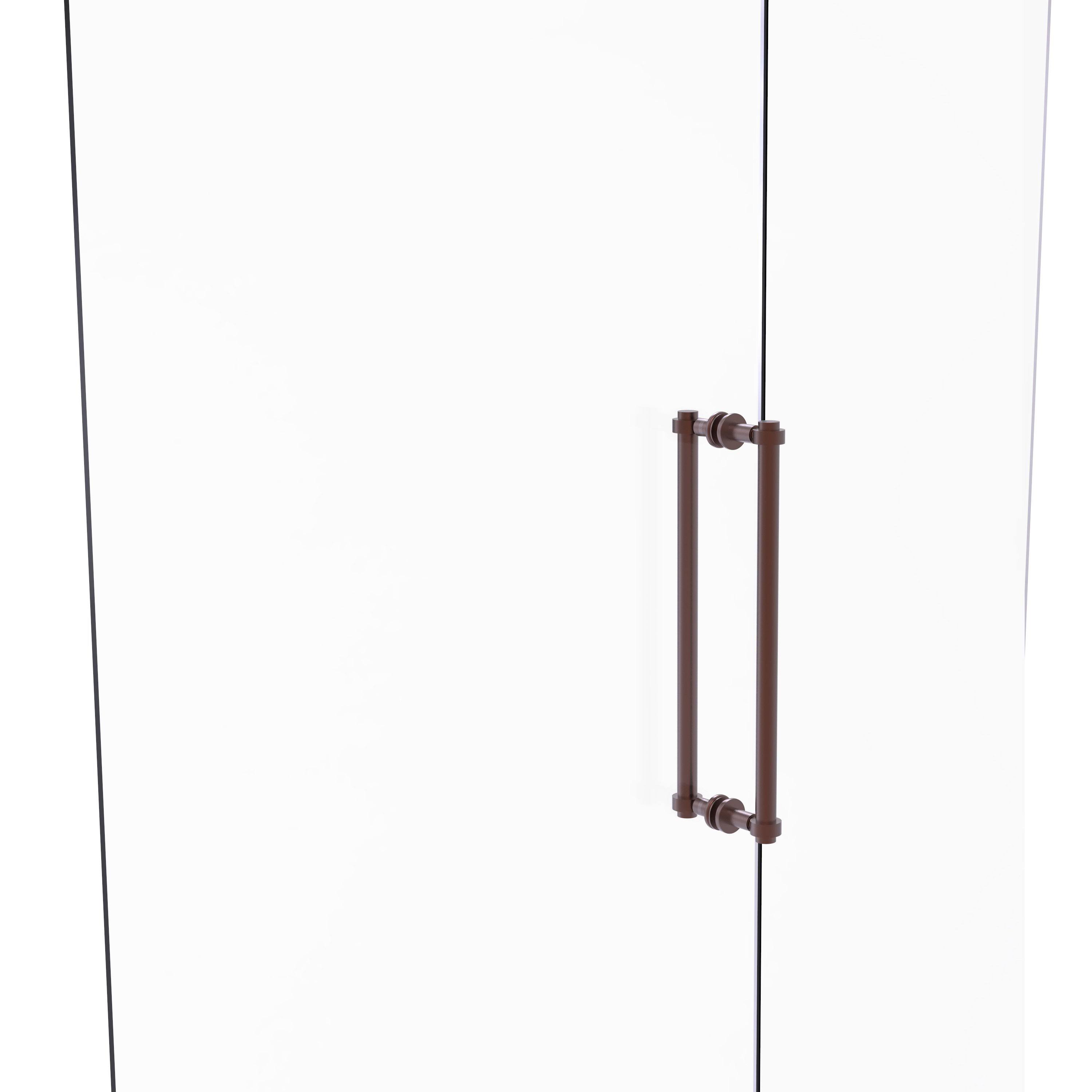 Allied Brass Contemporary 18 inch Back to Back Shower Door Pull Antique Copper 404-18BB