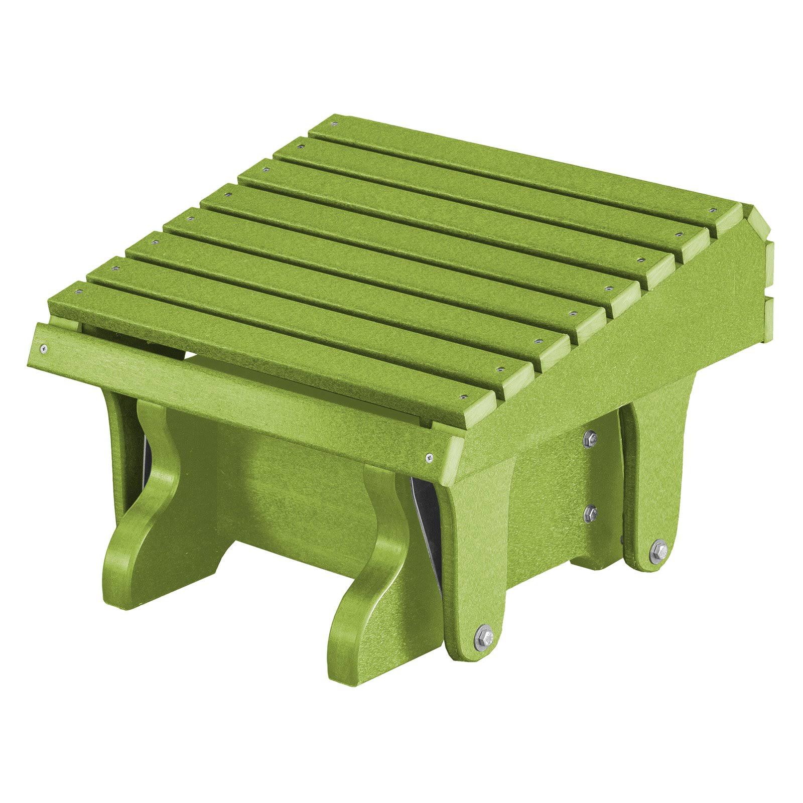 Wildridge Heritage Gliding Adirondack Ottoman, Green