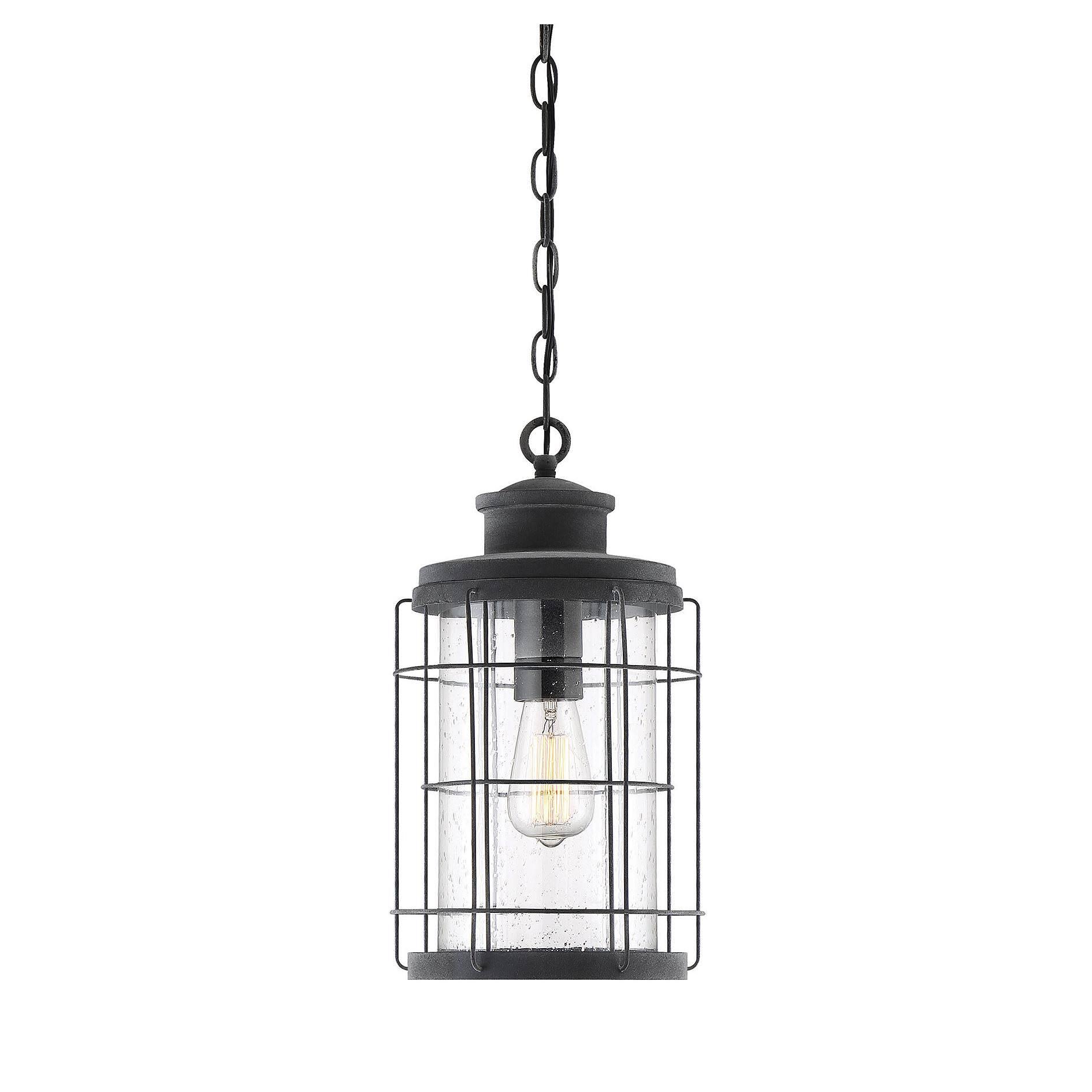 Savoy House 5-2674-88 Fletcher 1 Light Outdoor Hanging Lantern in Oxidized Black