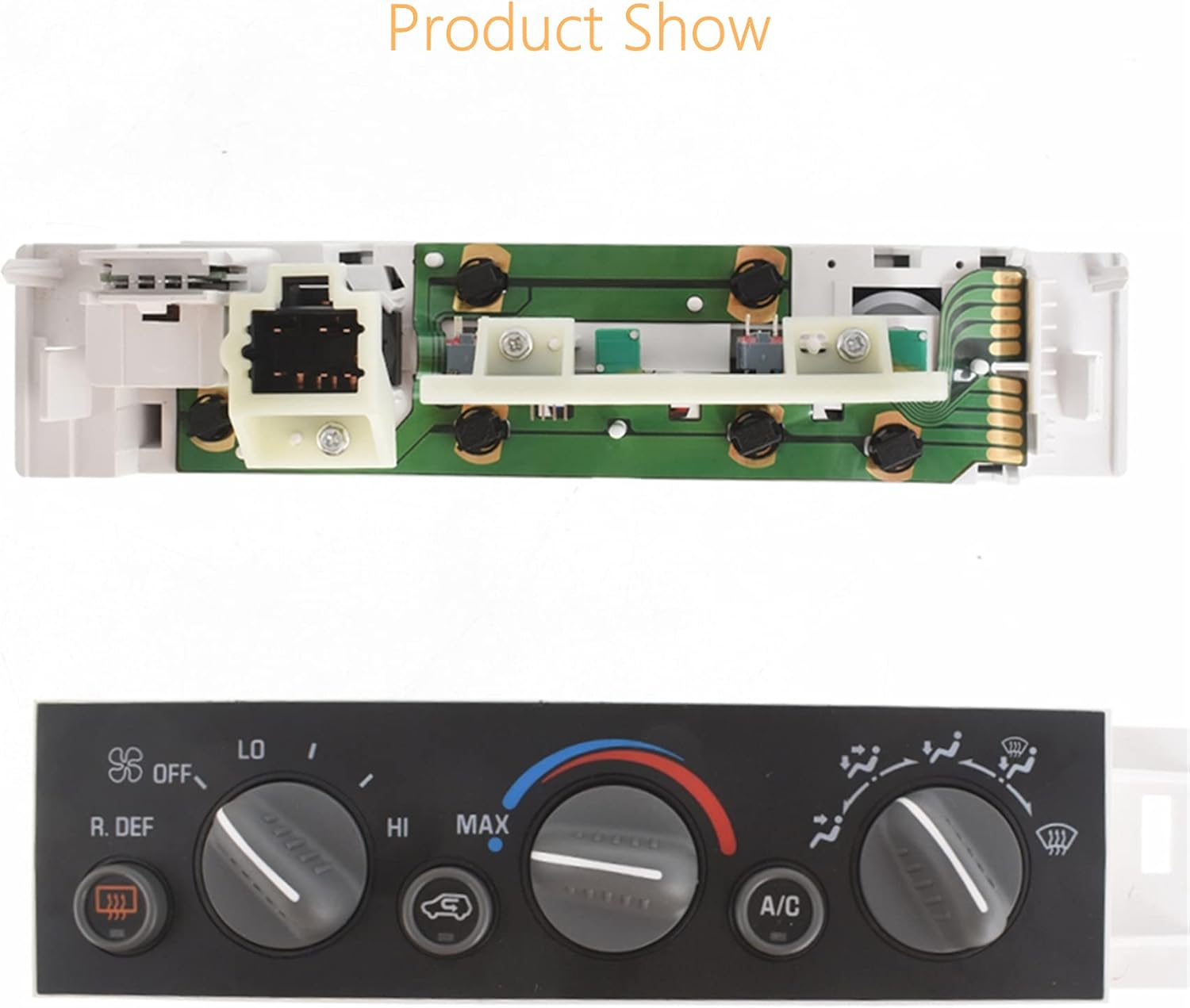 WFLNHB A/C Heater Climate Control Replacement for 1996-2000 Chevy Suburban Tahoe GMC Yukon C1500 C2500 16231165 16238885 16240105 9378805 599-006 599006 Pack of 2