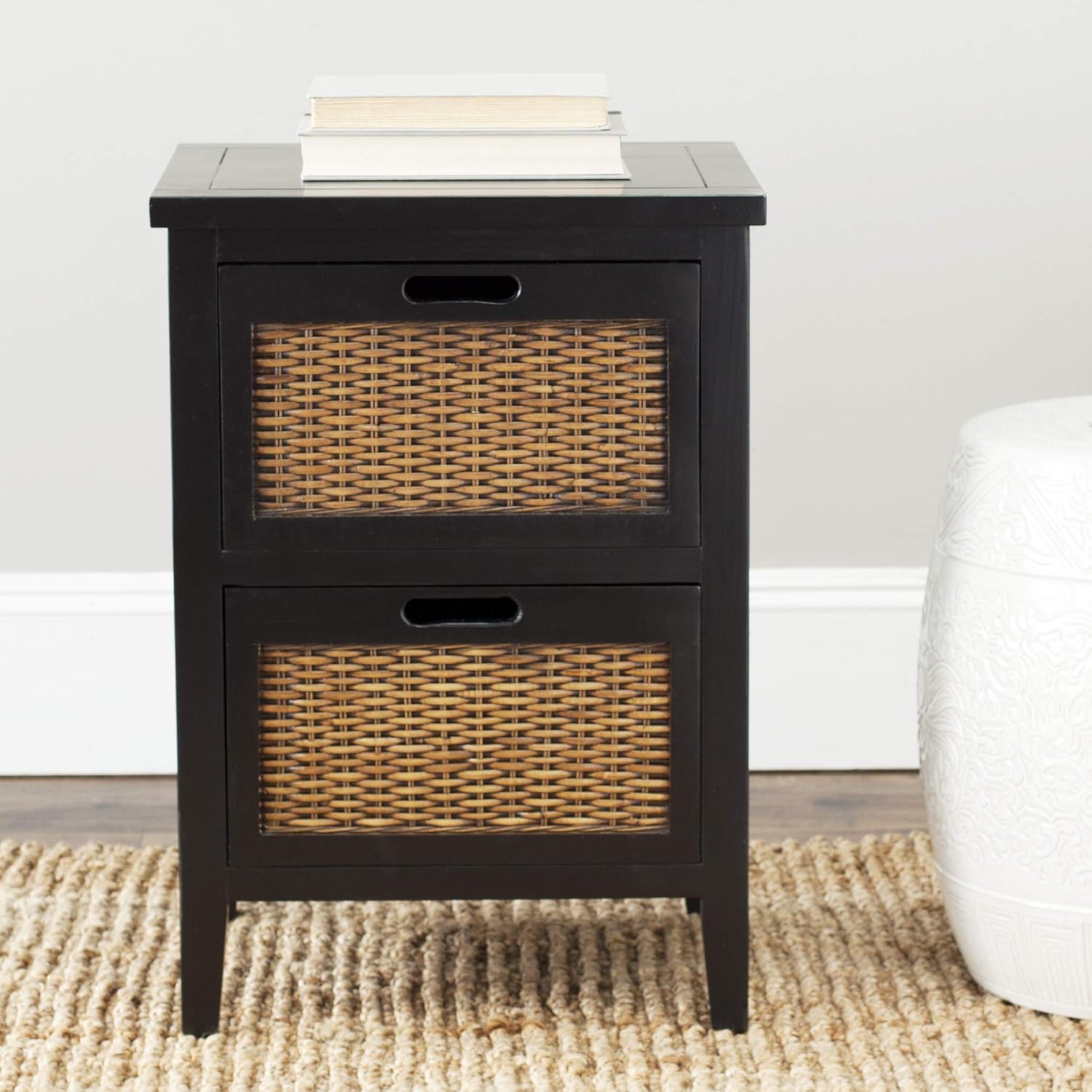 Safavieh American Homes Collection Jonah Black 2-Drawer End Table