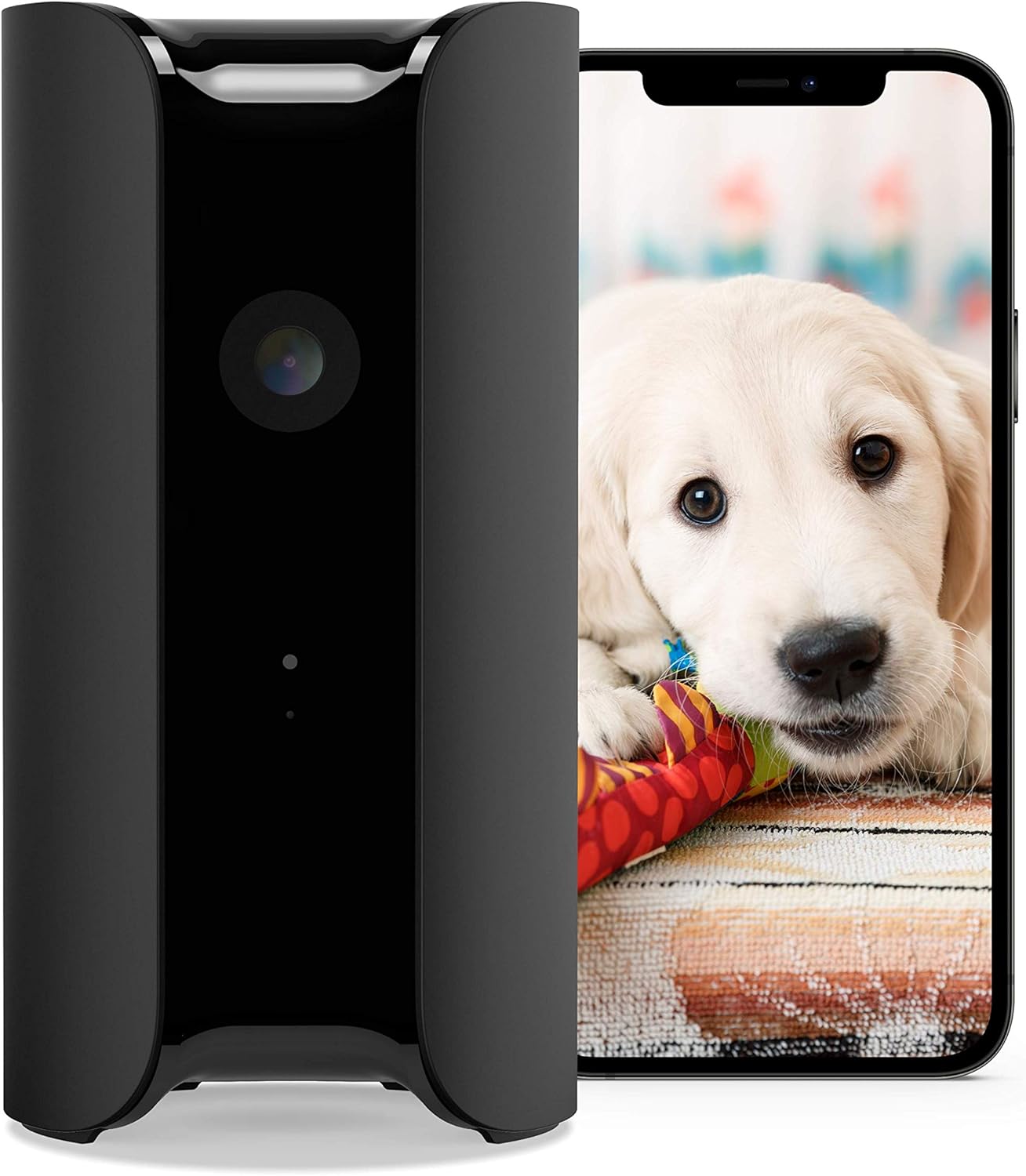 Canary View Indoor Home Security Camera, 1080p HD, 2-Way Talk, Night Vision, Motion Alert, Works with Alexa, Google Assistant, Baby Monitor, WiFi IP, Black (CAN400USGY)