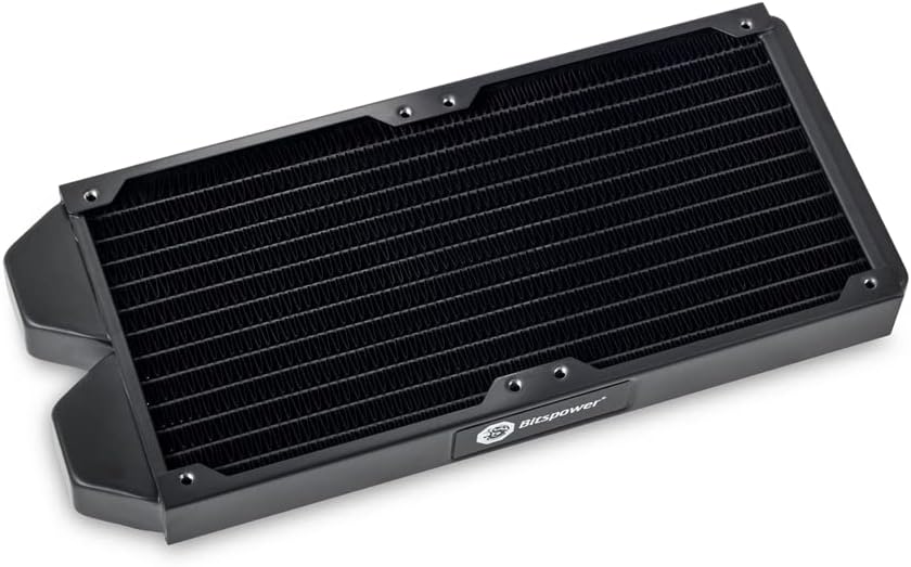 Bitspower Touchaqua Tarasque II 240S Radiator, Black Pack of 2