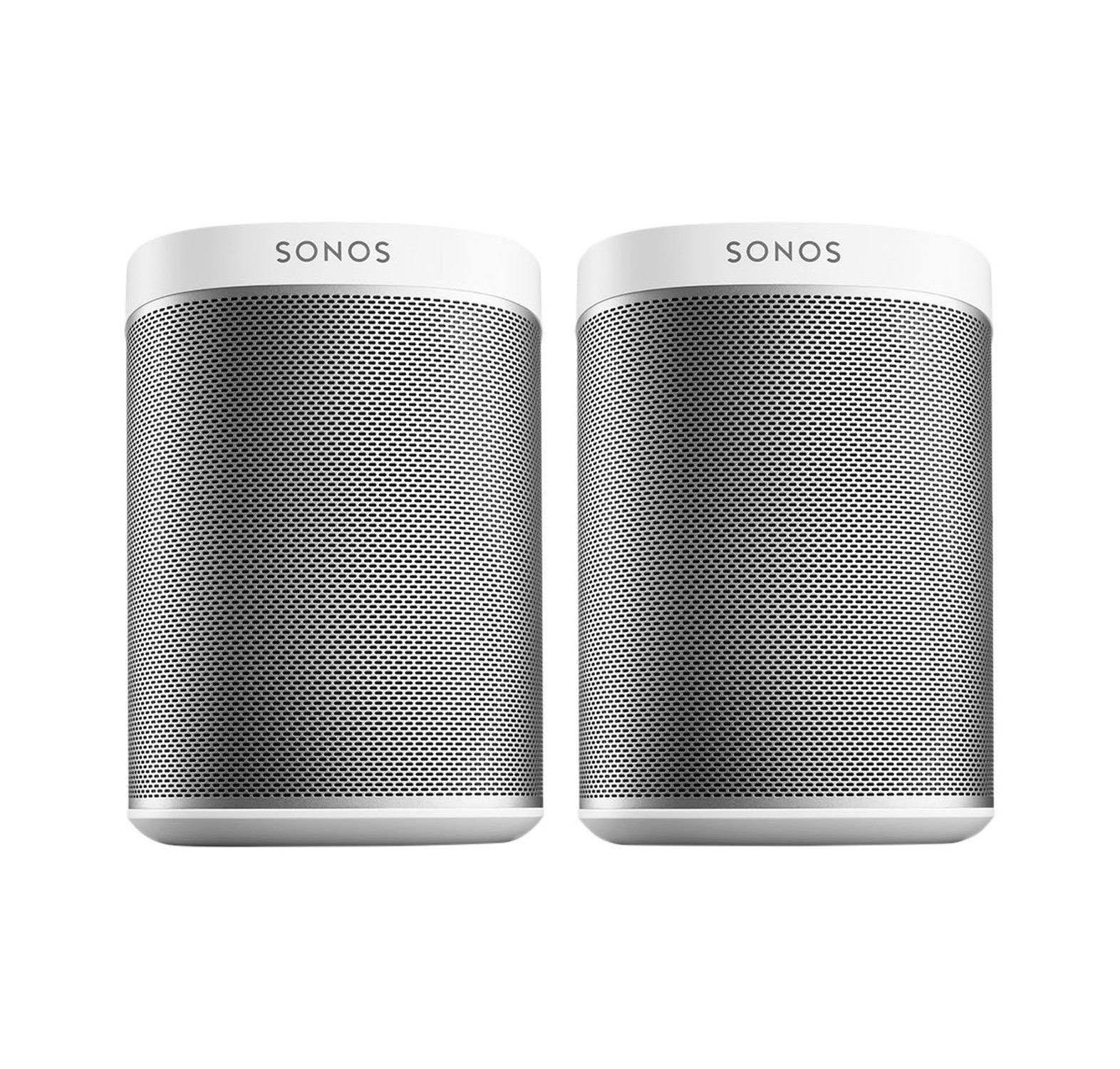 Sonos PLAY:1 Compact Wireless Speaker White, Pair, Bookshelf, Wi Fi Streaming