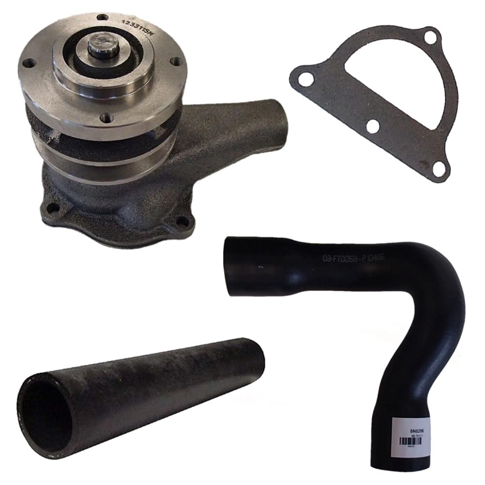 CDPN8501A Fits Ford Tractor Water Pump with Pulley and Hoses for 2N 8N 9N