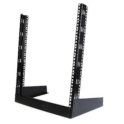 Startech 12U 19-inch Desktop Open Frame 2 Post Rack Black Rk12od