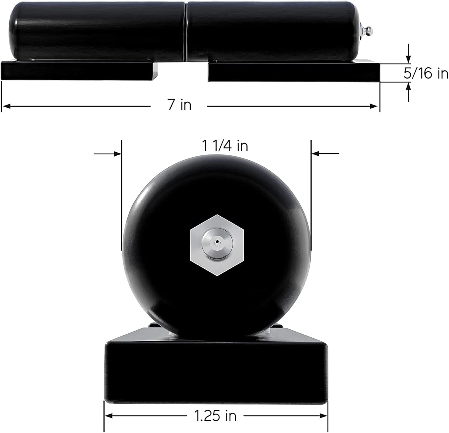 HLMOptimo Barrel Gate Hinge 1 Pair Heavy Duty Gate Hinge Barrel Hinge (7 inch) Pack of 2