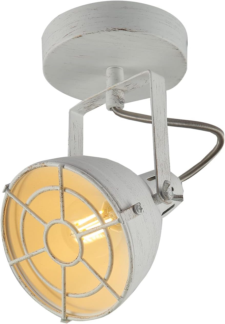 Track Lighting fixtures Ceiling,Vintage Wall Spotlight, Track Light Head，White Track Lights , Suitable for Bedside Corridor Gallery Cabinets