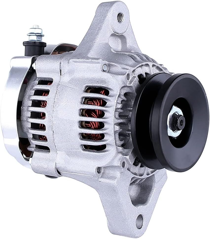 Rareelectrical NEW 12 VOLT 40 AMP ALTERNATOR COMPATIBLE WITH KOMATSU COMPACT WHEEL LOADER WA50-3