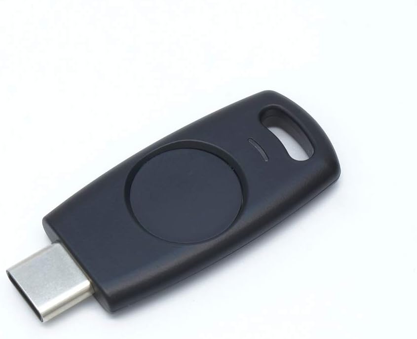 Windows Hello Fingerprint Security Key TrustKey G320H FIDO2 U2F USB-C Type Pack of 2