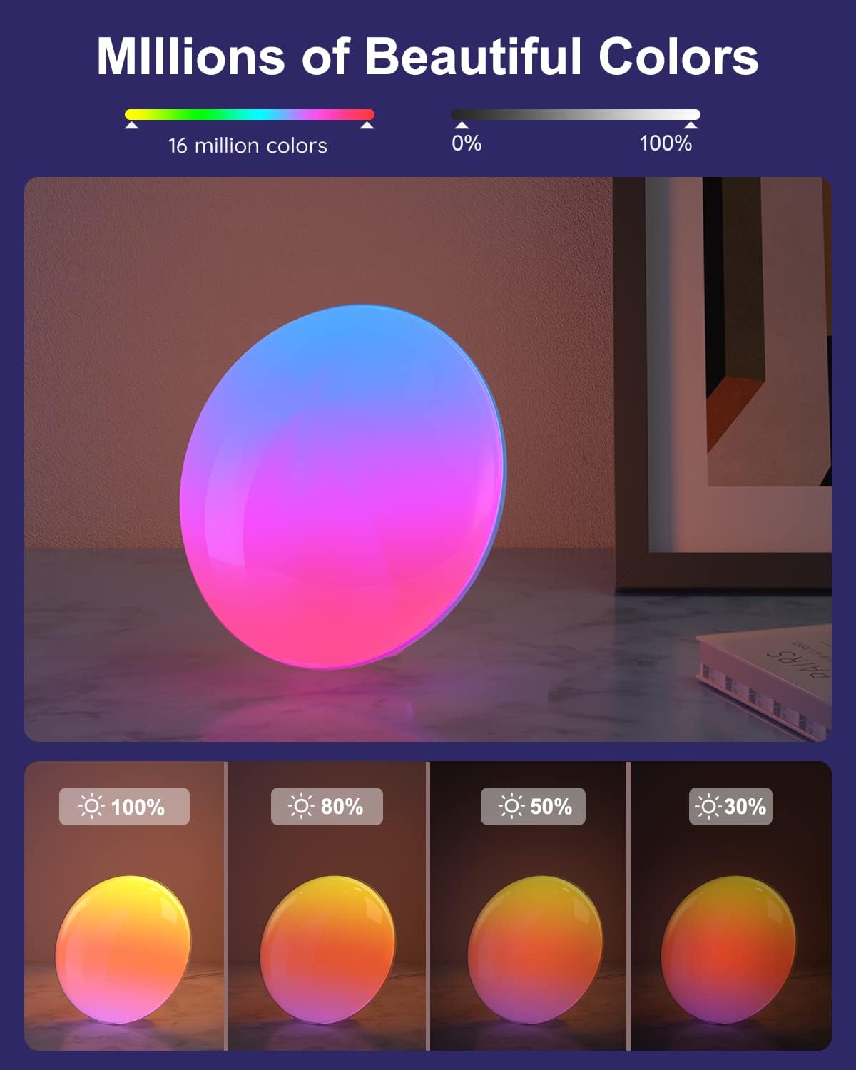 Sunrise Alarm Clock Smart Wake Up Light,11 Nature Sounds White Noise Machine & Snooze, 9 Lighting Effects, Bluetooth Speaker with Alexa Sleep Aid,Bedrooms for Heavy Sleepers Adults Kids GVRGO