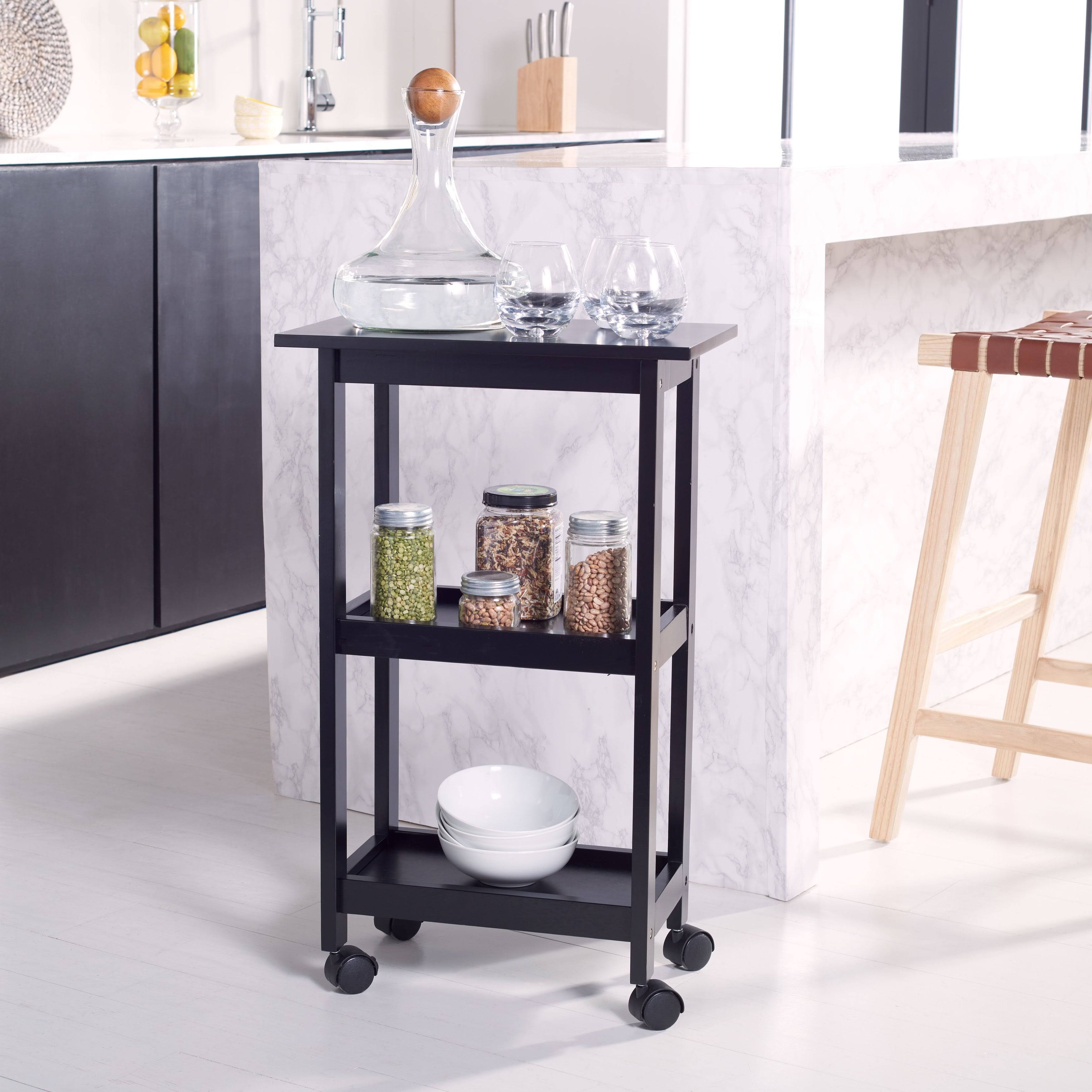 Safavieh Bevin 2 Shelf Kitchen Cart - Black
