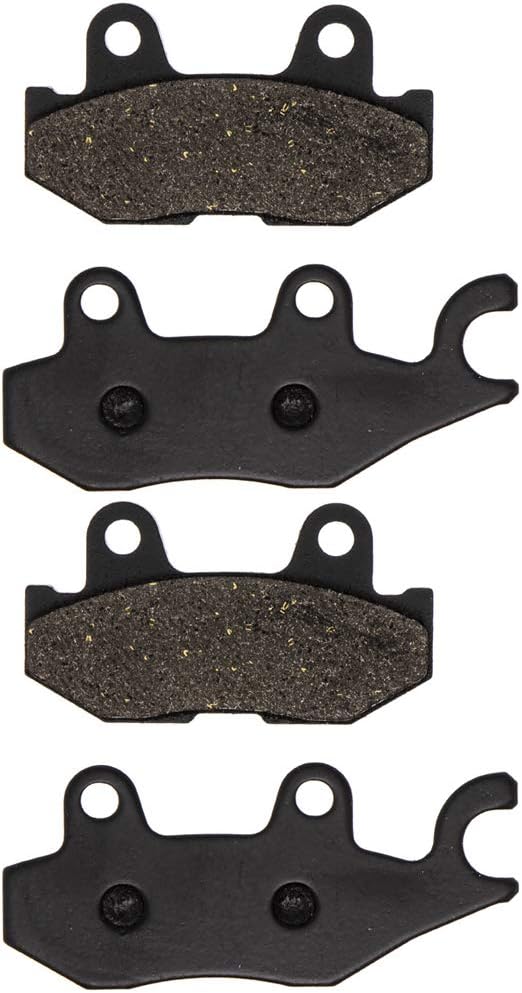 NICHE Rear Right Brake Pad Set for Yamaha 1XD-25806-10-00 Semi-Metallic 2 Pack