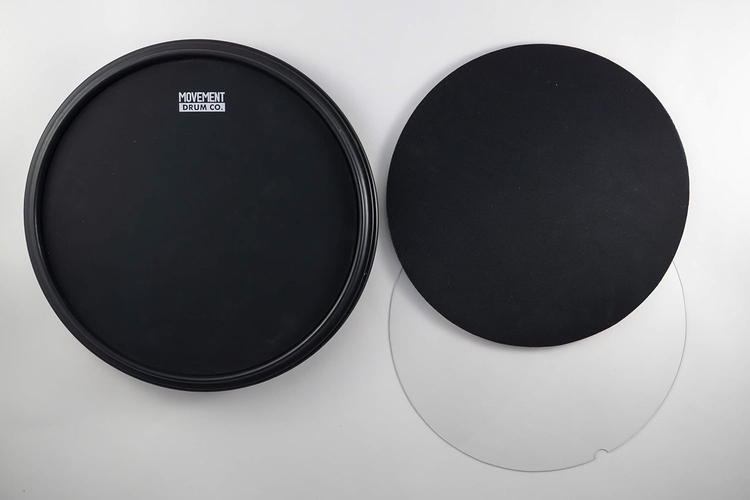 The 12-inch Double Sided Premium Practice Drum Pad, 4-in-1 Laminate + Conditioning - Fully Rimmed With Four Different Hitting Surfaces, The Most Versatile Drum Practice Pad In The Market Pack of 2