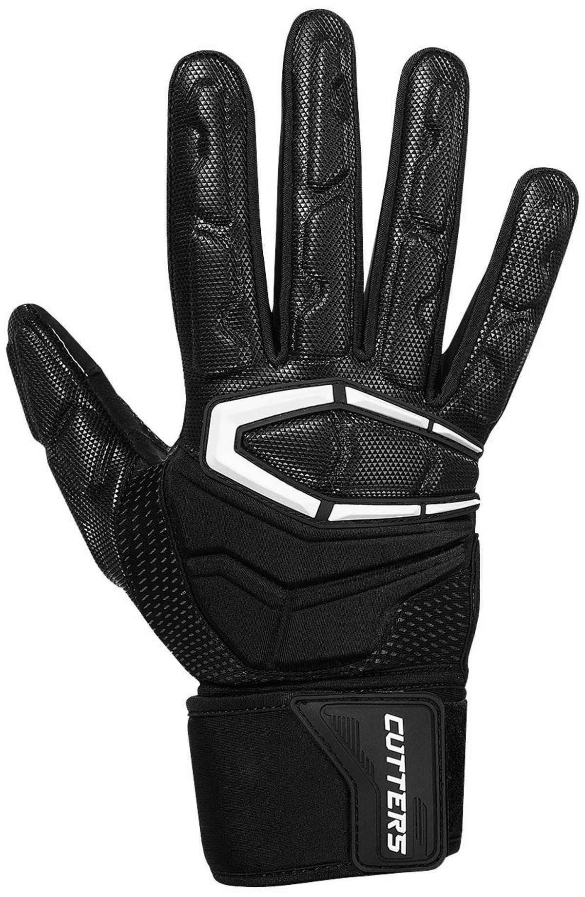 Cutters Adult Force 3.0 Lineman Gloves, Medium, Black