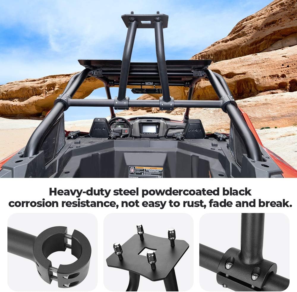kemimoto RZR PRO XP Spare Tire Carrier, Heavy Duty Spare Tire Mount Holder Rack Compatible with 2020 2021 2022 Polaris RZR PRO XP / 4