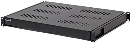 NavePoint 1U 19-Inch Sliding IT Network Cabinet Shelf 20.25