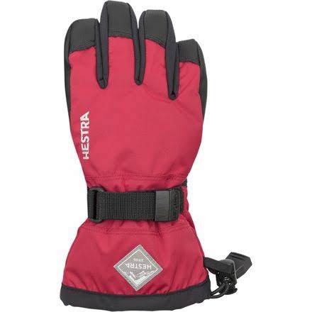 Hestra Gauntlet CZone Junior Glove - Kids& Red/Black, 7