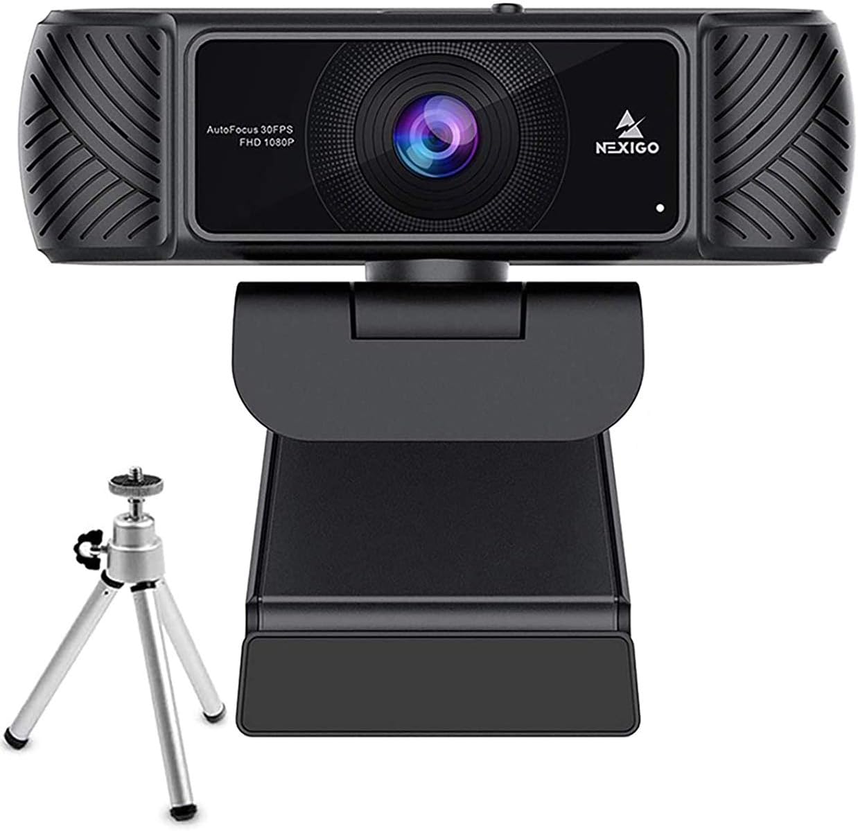 1080P Webcam with Microphone for Business and Streaming, Built-in Privacy Cover and Tripod, NexiGo USB Web Camera, for Online Class, Zoom Meeting Skype Facetime Teams, PC Mac Laptop Desktop