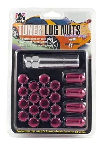 Gorilla Automotive 42123RD Red Cone Seat Small Diameter Aluminum Racing Lug Nuts