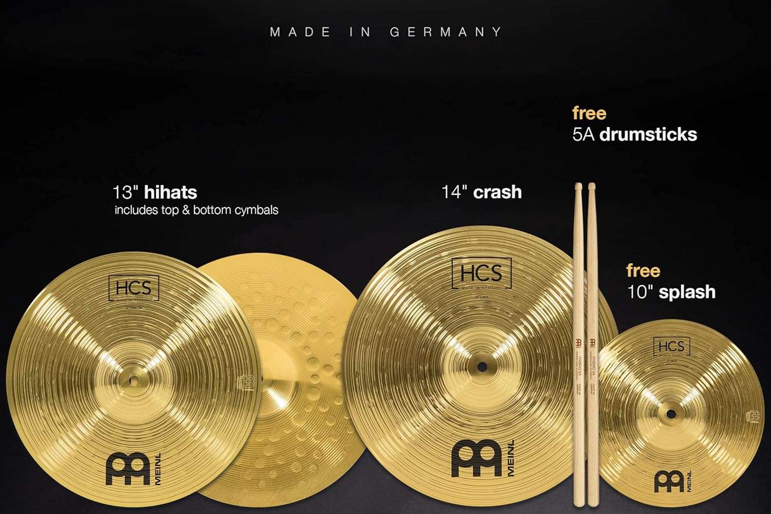 Meinl Cymbals Cymbal Set Box Pack with 13