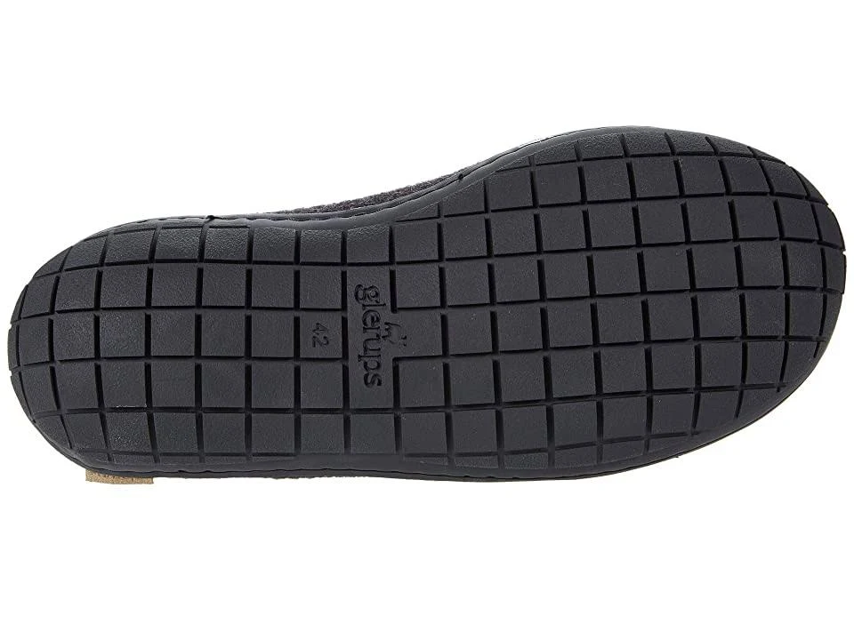 Glerups BR-02-02: Wool Rubber Charcoal/Black Rubber Slip-On (37)