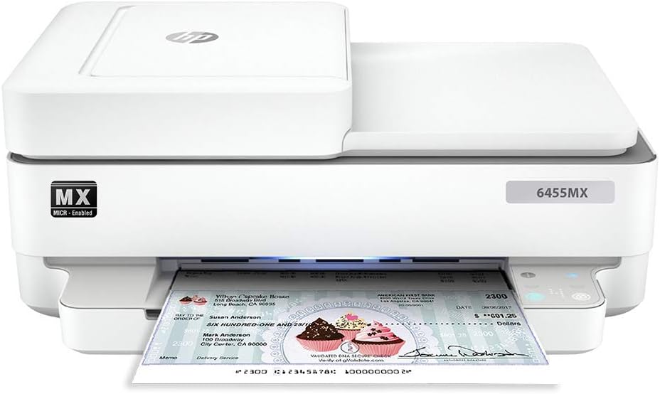 VersaCheck 6455 MX MICR Check Printer and VersaCheck Gold Bundle, White