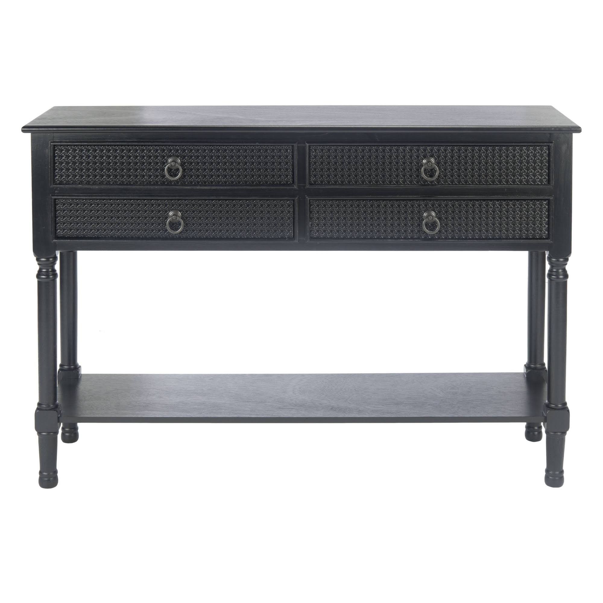 Safavieh Haines 4DRW Console Table-Black