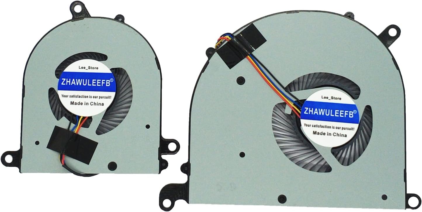 ZHAWULEEFB Replacement New CPU+GPU Cooling Fan for MSI Modern PS63 8RC 8SC GTX1050 MS-16S1 16S1-CPU 16S1-GPU DC5V 0.5A Pack of 2