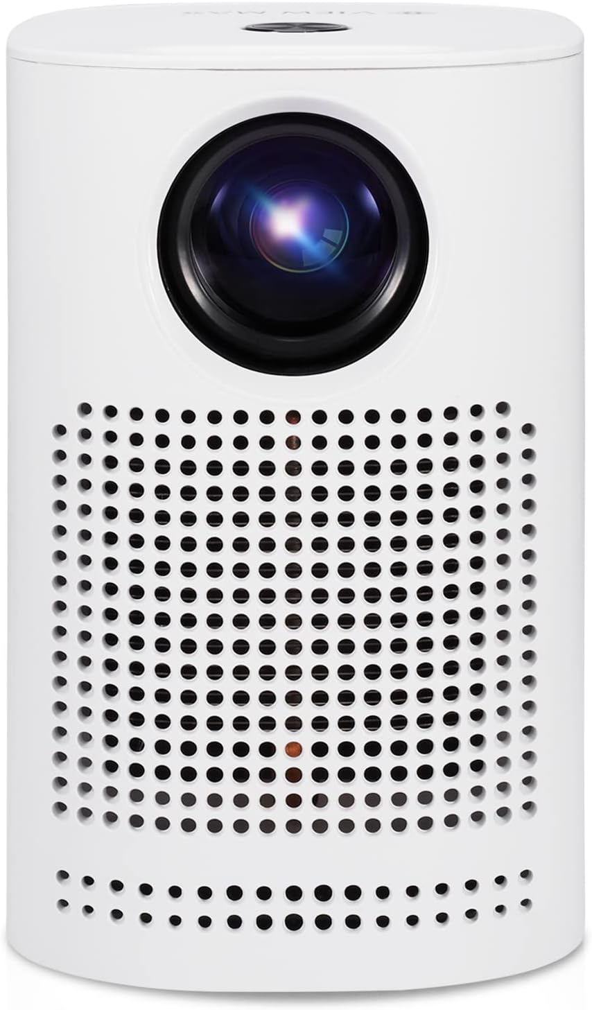 Mini Projector Portable Video-Projector, 30000 Hours Multimedia Home Theater Movie Projector, Supports Full HD 1080P, Compatible with HDMI, USB, Laptop, Smartphone Pack of 2