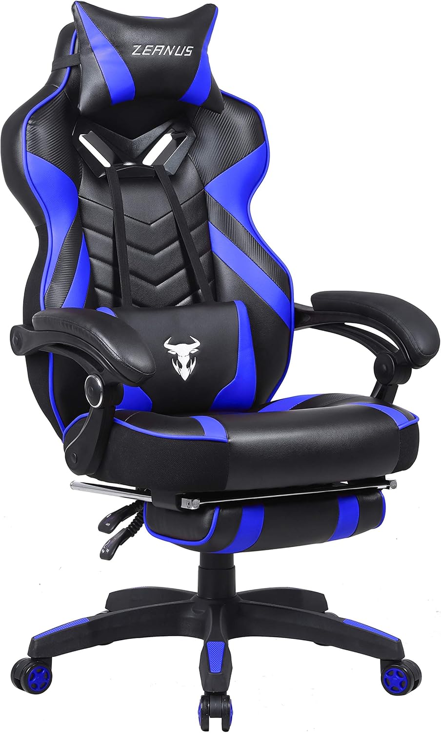 Green Gaming Chair, High Back Gamer Chair with Footrest, Recliner Computer Chair with Massage, Big and Tall Desk Chair for Gaming, Ergonomics Video Game Chair for Adults, Racing Gaming Chair for Teens