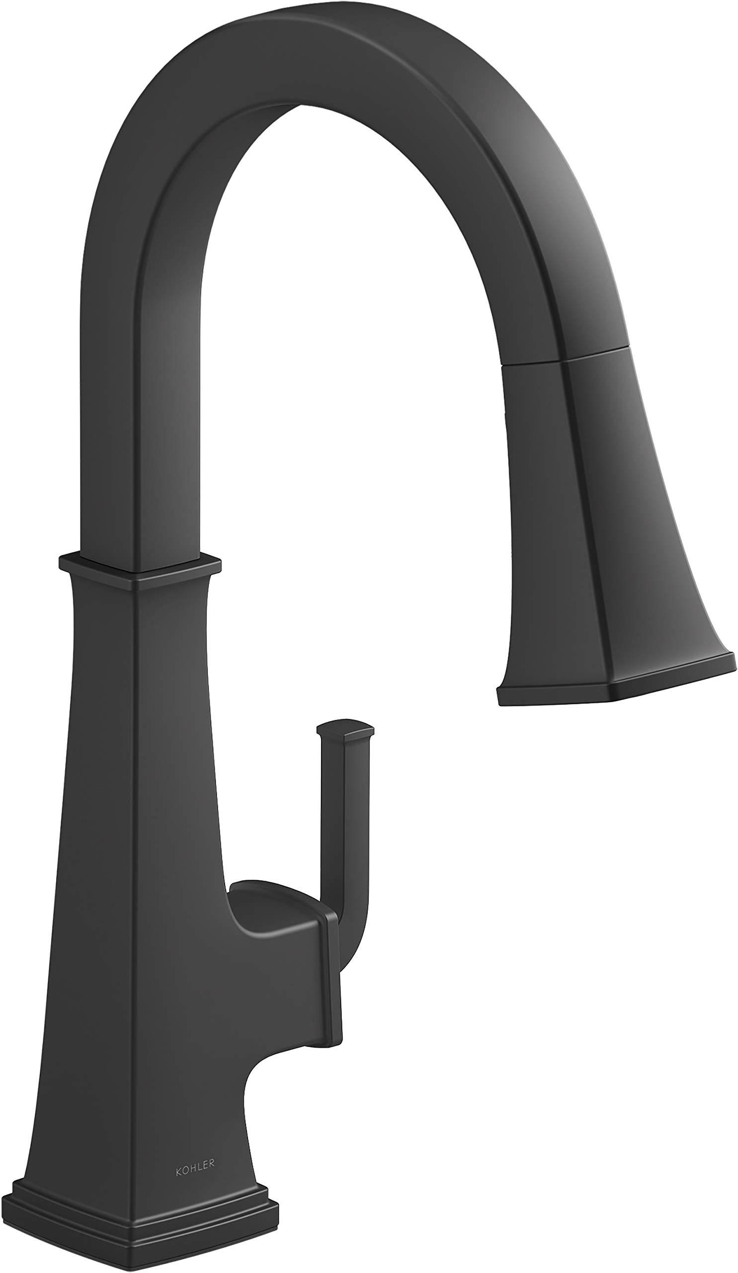 Kohler Matte Black Pull-Down Single-Handle Kitchen Faucet 23830-BL
