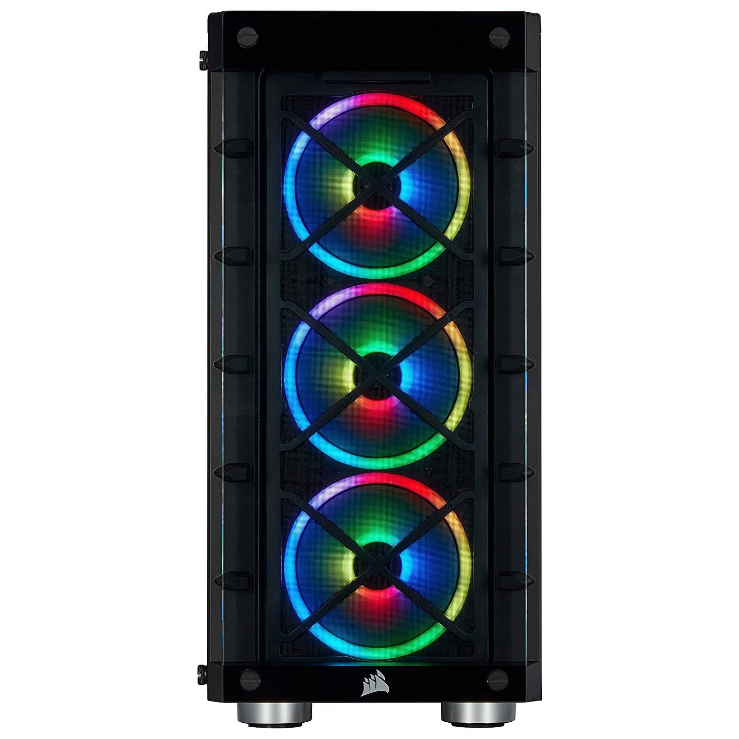 Corsair iCUE 465X RGB Mid-Tower ATX Smart Case, Black