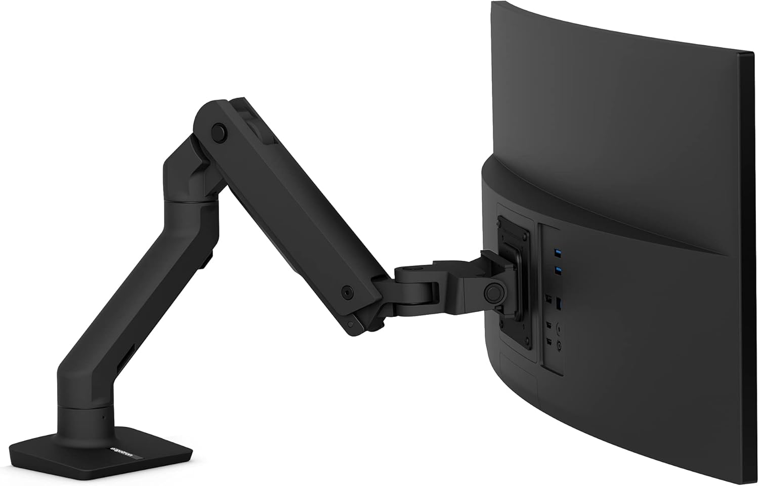 HX Single Ultrawide Monitor Arm, VESA Desk Mount – for Monitors Up to 49 inches, 20 to 42 lbs, Less Than 6 Inch Display Depth – Matte Black