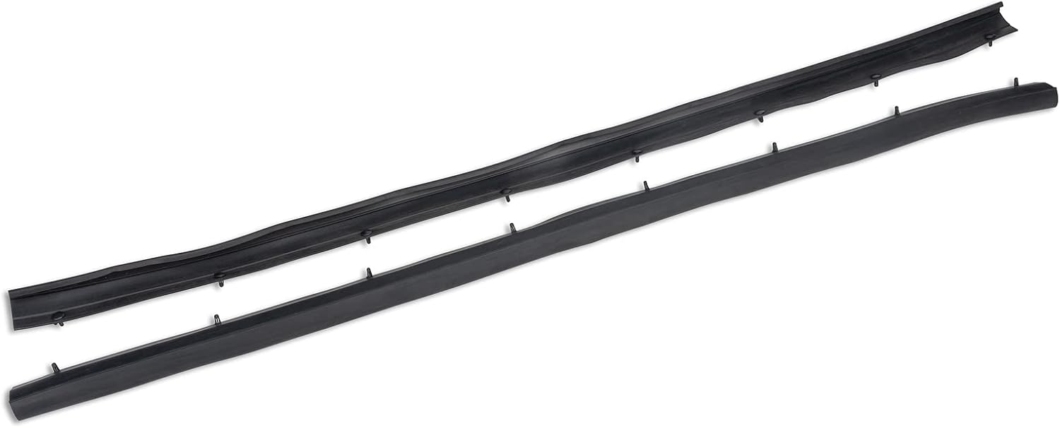 Gelunxin Set of 4 Front & Rear Lower Door Rubber Weather Strip Seal Compatible with 1999-2016 Ford F-250 F-350 F-450 F-550 Super Duty 2000-2005 Excursion Replace F81Z-2520758-AA 1C3Z-26253A24-A Pack of 2