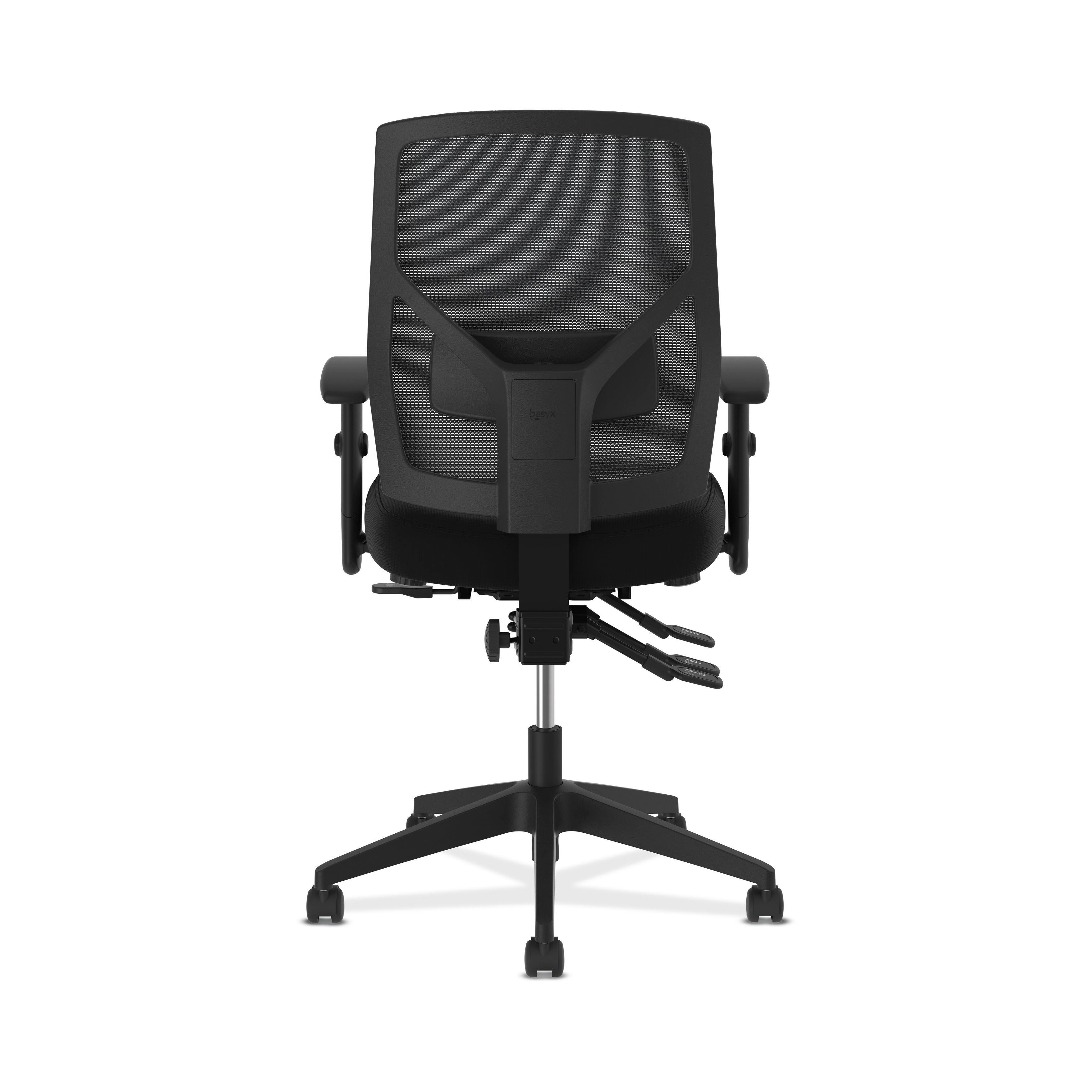 Basyx BSXVL582ES10T VL582 High-Back Task Chair, Black
