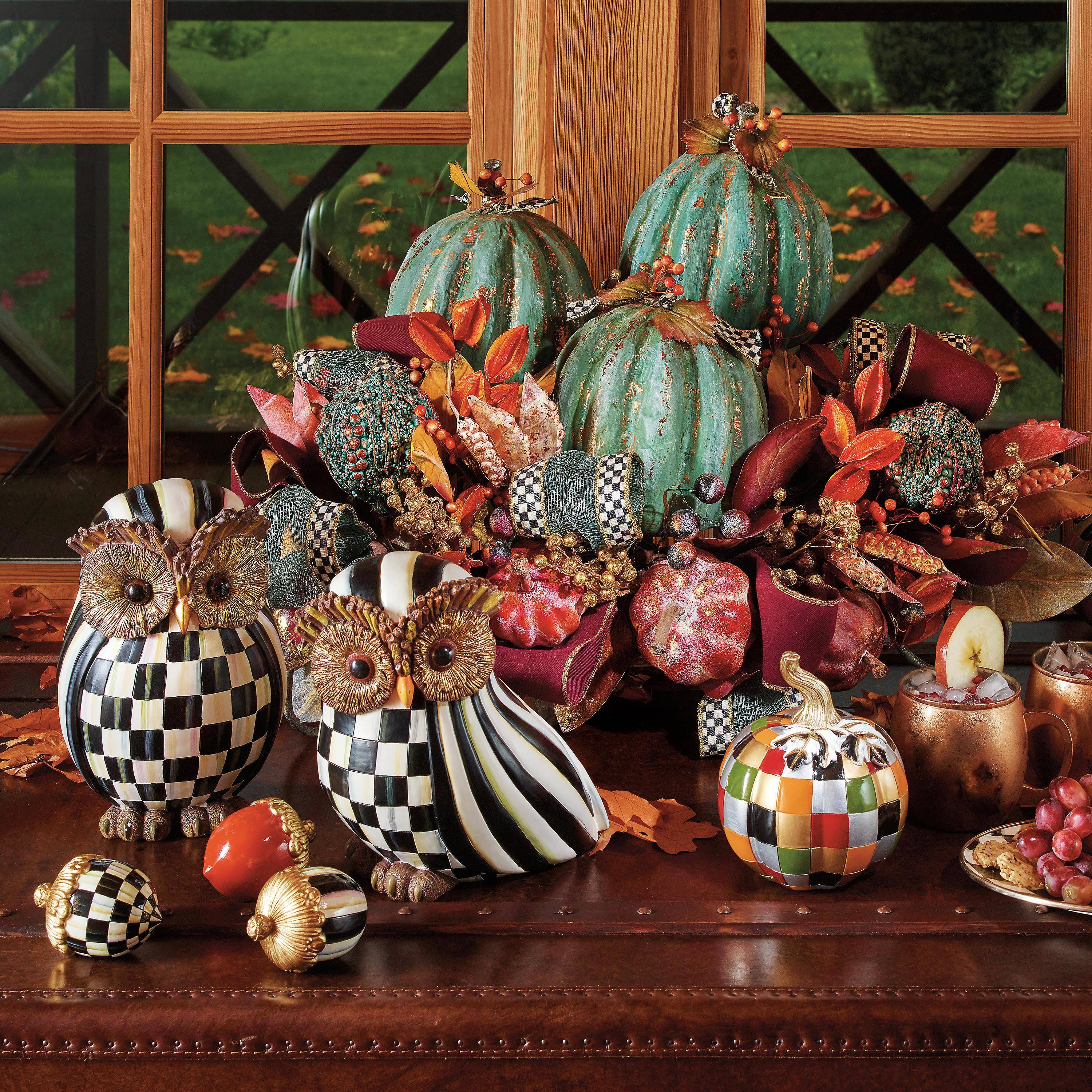 MacKenzie-Childs Courtly Stripe Owl