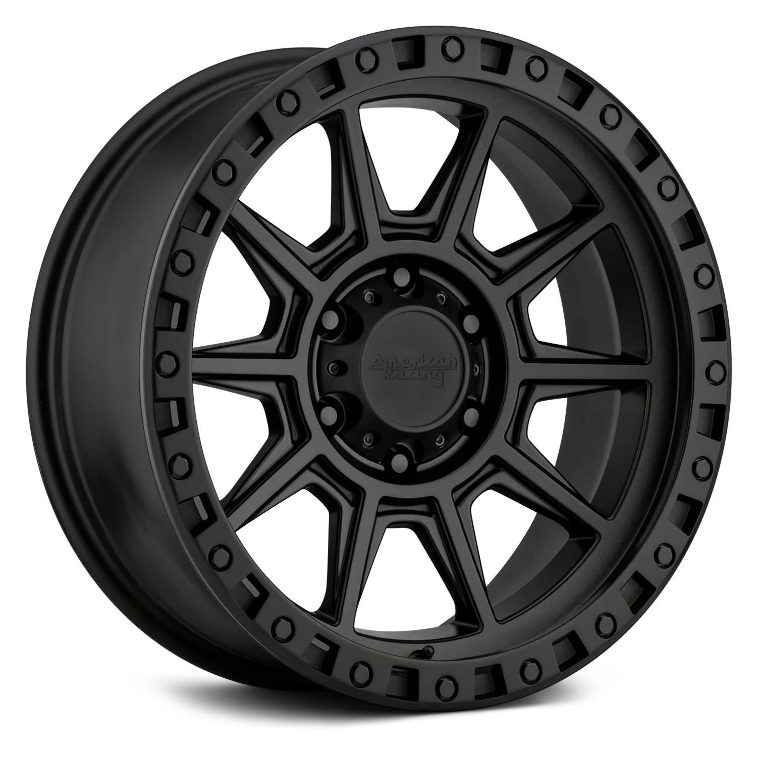 American Racing AR20268080700 - AR202 16x22 Matte Black Wheel
