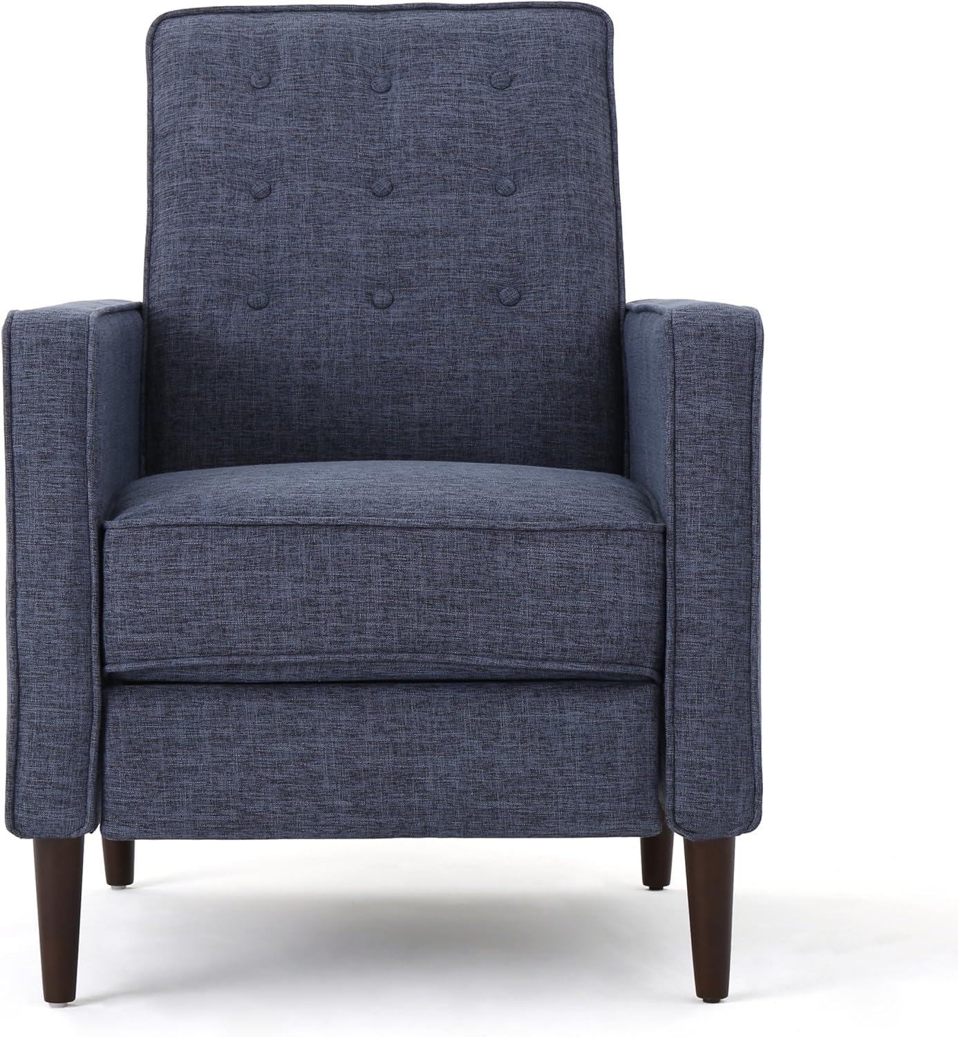 GDFStudio Mason Mid-Century Modern Tuft Back Recliner (Qty of 2, Fabric/Muted Yellow)