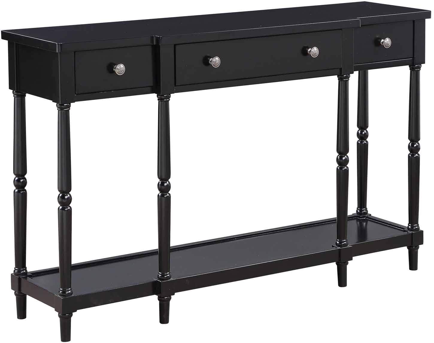 Convenience Concepts Cheyenne Console Table, Black