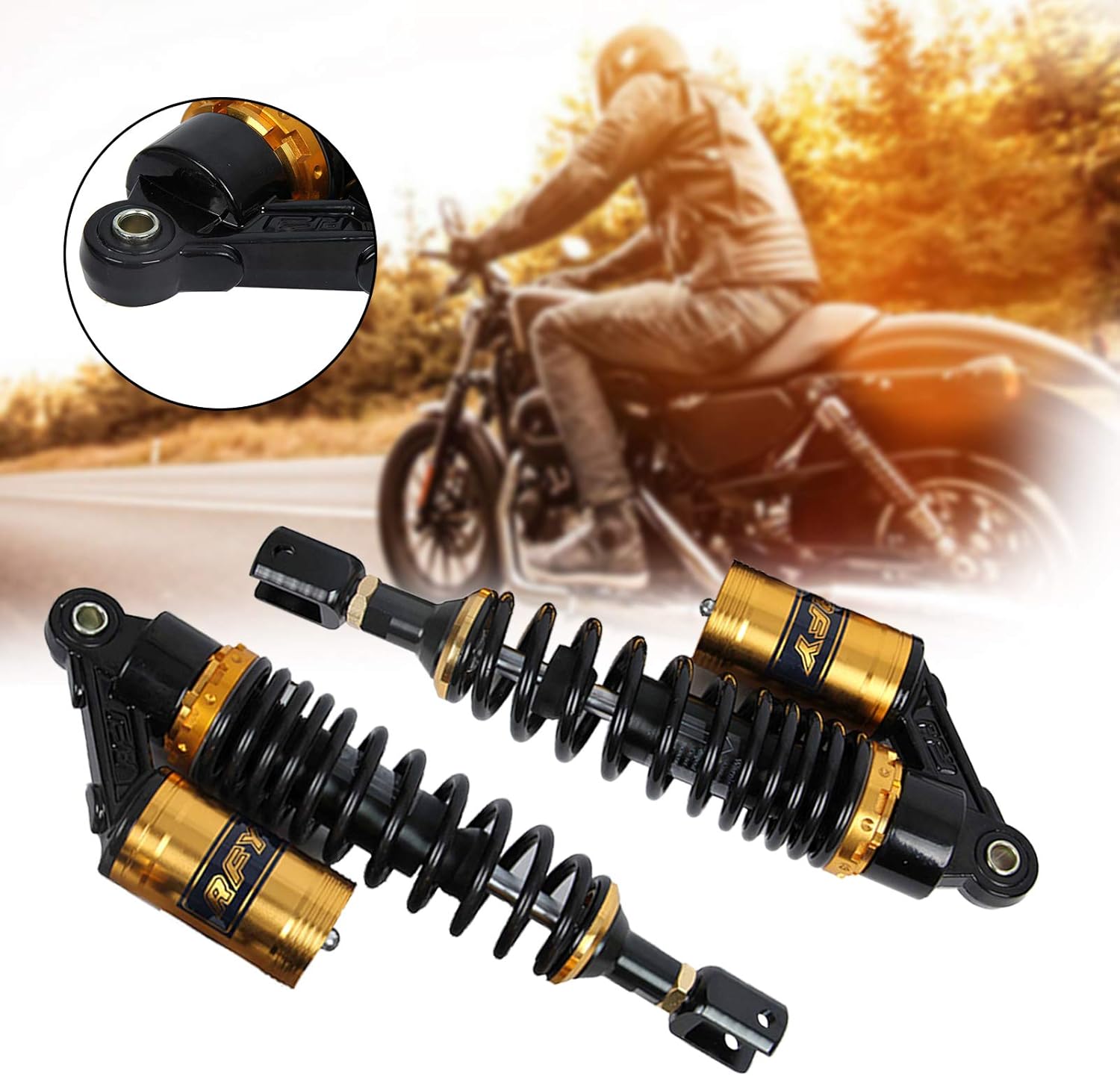 Possbay Motorcycle Shock Motorcycle Rear Shocks ATV Shocks Absorber 13.4