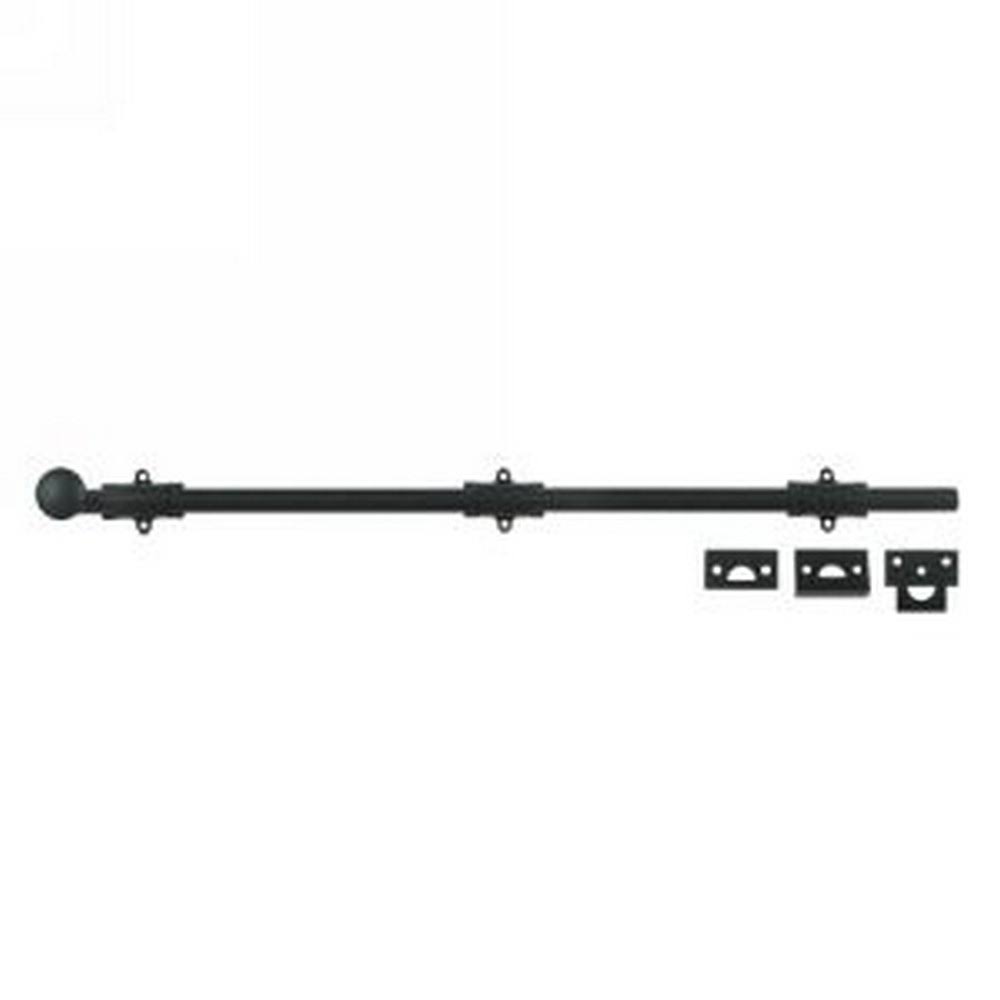 Deltana 24SB19 Heavy Duty Surface Bolt, Black, 24x22