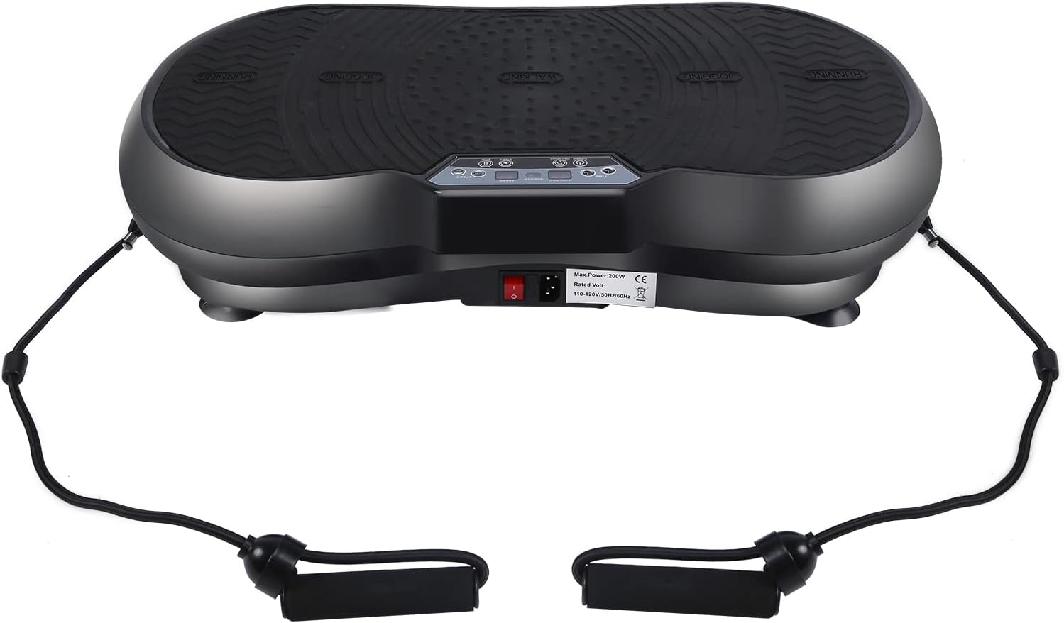 YSSOA Vibration Plate Exercise Machine, Dual Motor Oscillation, Remote Control and Resistance Bands for Home Training and Weight Loss, Red and Black.,SOFITNVIBRA24X14B