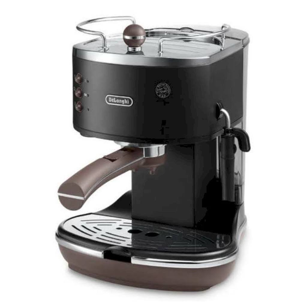 Delonghi Icona Vintage ECOV 311 Coffee Machine 220 Volt 1000W Auto-Off - Black