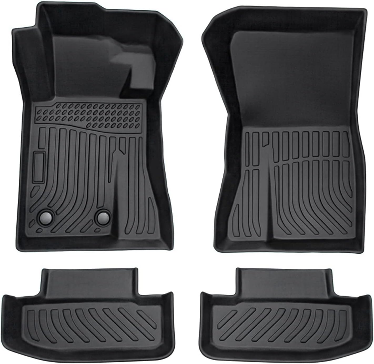 Cartist Custom Fit Floor Mats for 2015-2022 Ford Mustang (NOT for Ford Mustang Mach-E) 1st & 2nd Row All Weather Floor Liner Carpet Protecter TPE Waterproof