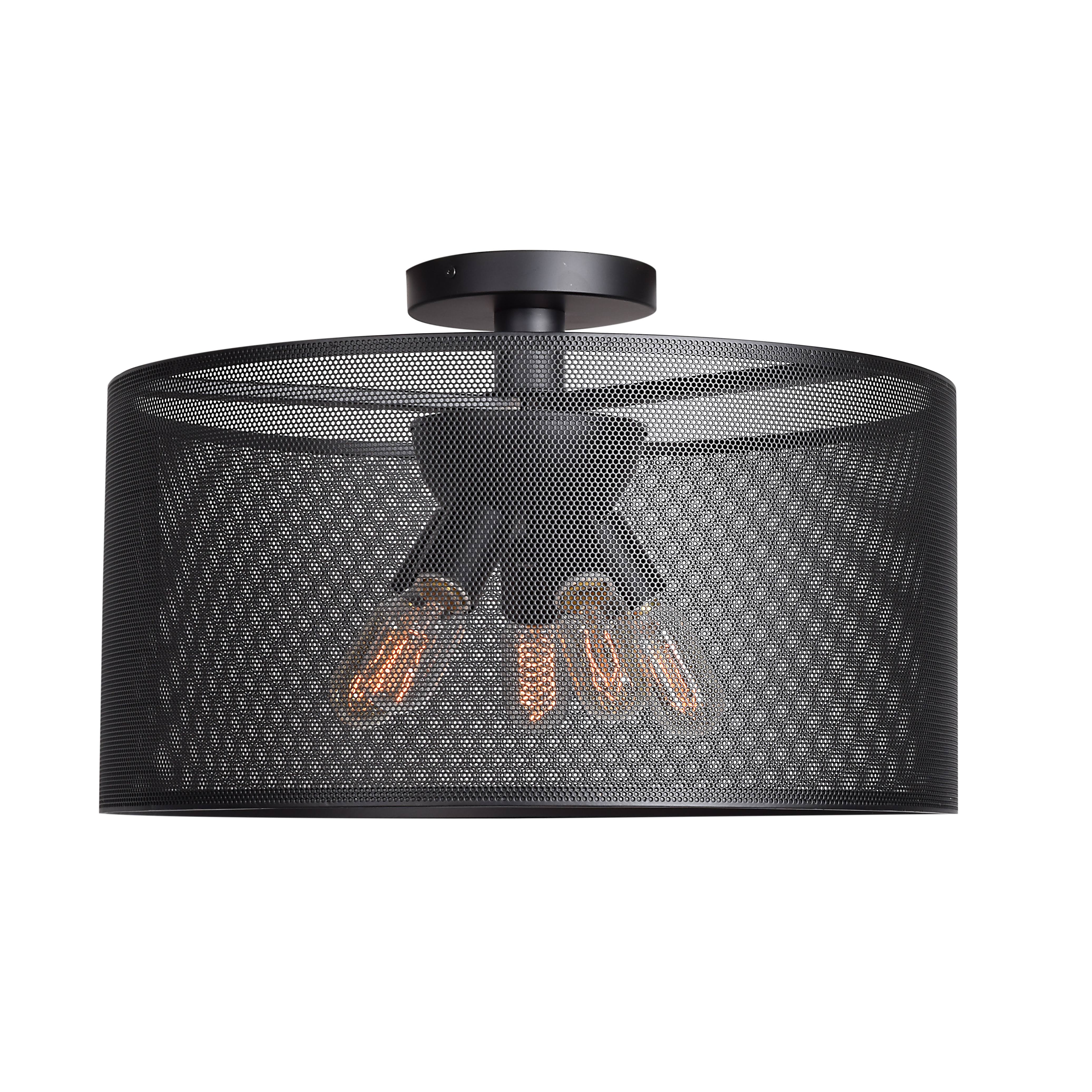 Access Lighting 50922LEDDLP-BL Epic Semi Flush Mount Light, Black
