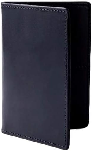 Tanner Goods | Thin Durable Leather Passport Travel Wallet | Black Vegetable-Tanned Meridian English Bridle