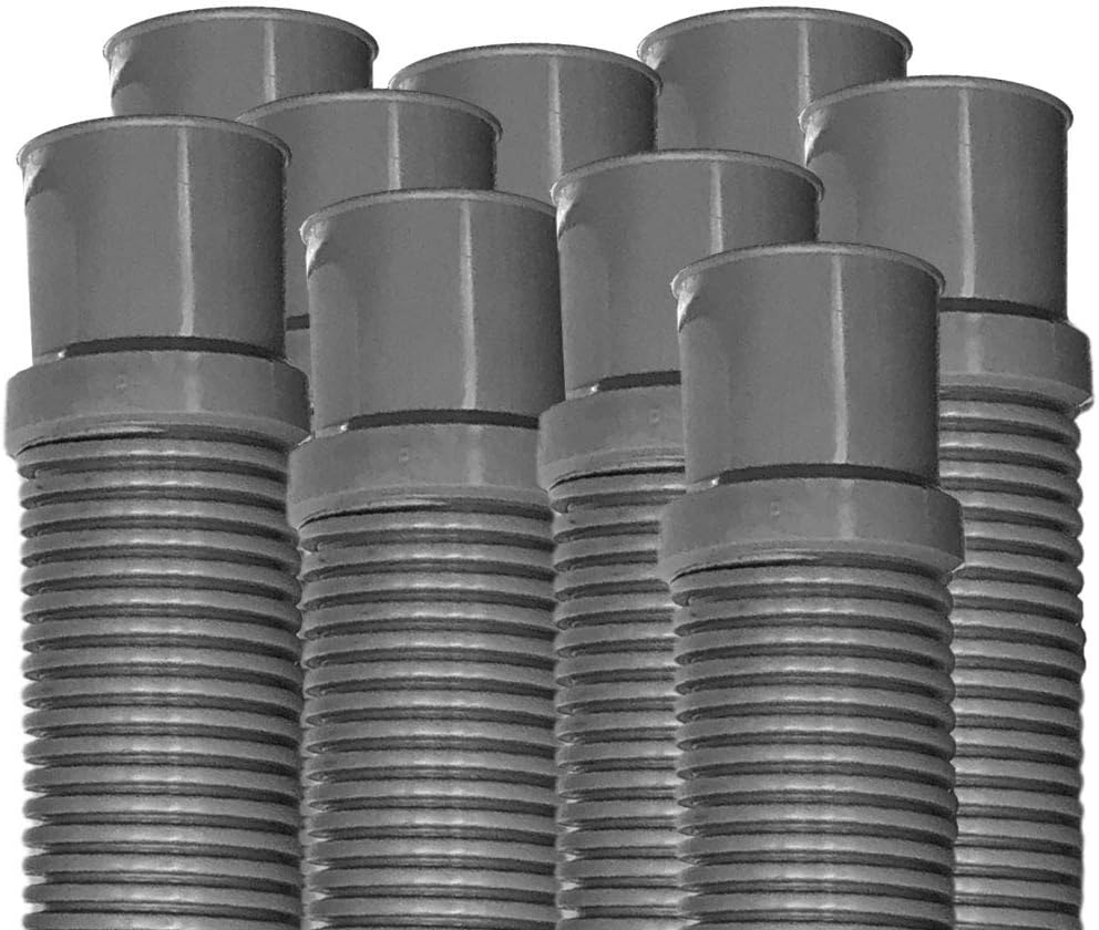 Puri Tech Heavy Duty Above Ground Pool Filter Hose, 1.25 Inch x 3 Foot - 9 Pack, Connects Skimmer to Pump on Concrete Pools or Filter to Return on Above Ground Pools Pack of 2