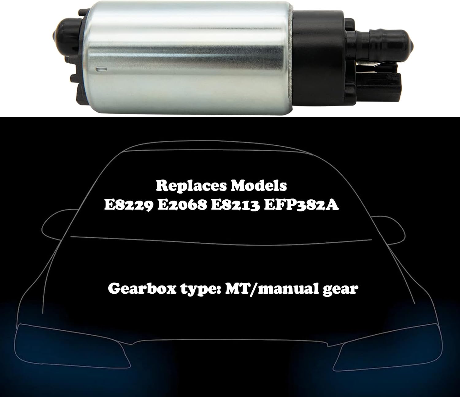 Electric Fuel Pump,Replaces # E8229 E2068 E8213 EFP382A By NAKAAOSIK