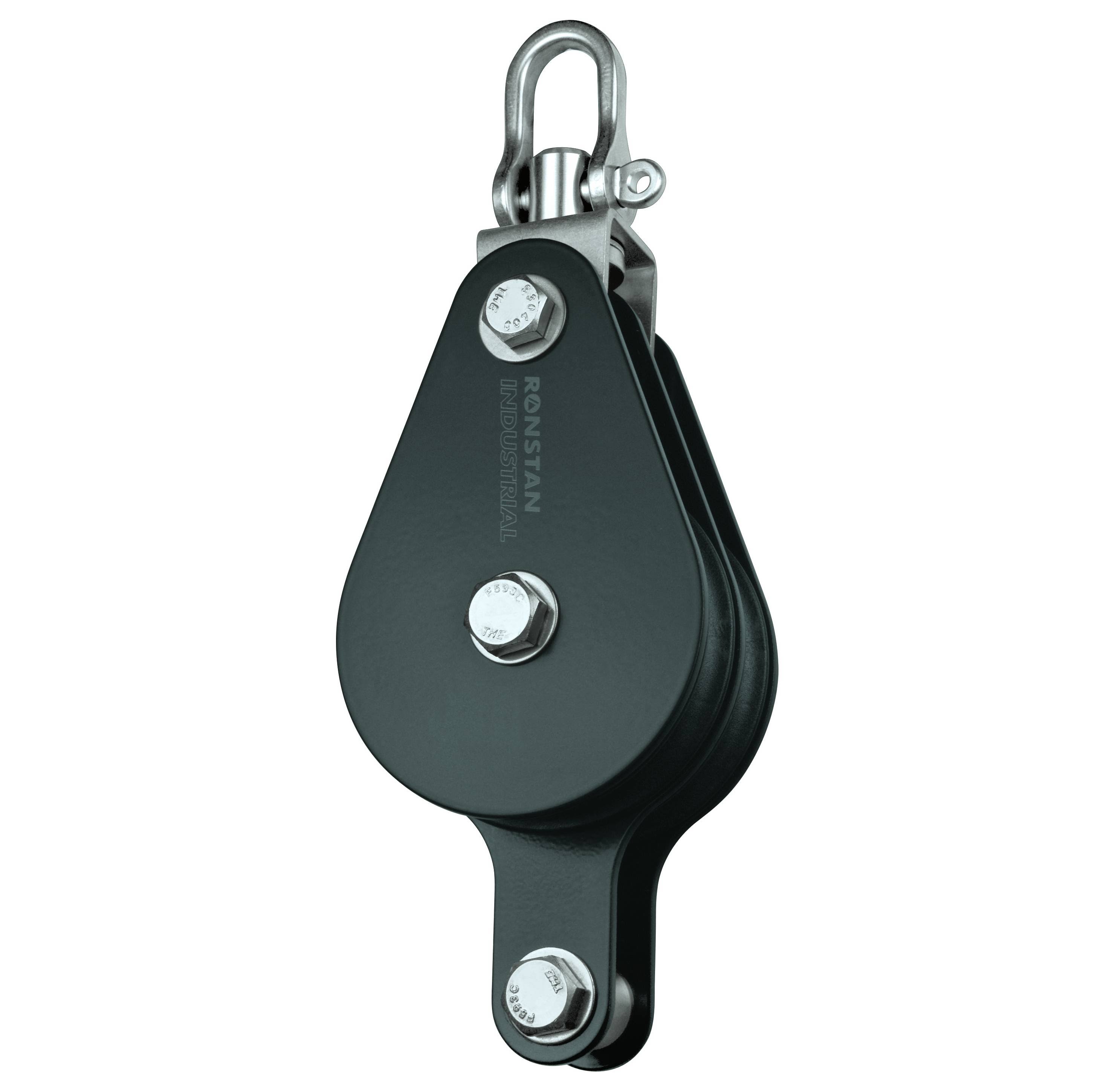 Ronstan Series 75 Double Block W. Becket u0026 Swivel Shackle Head